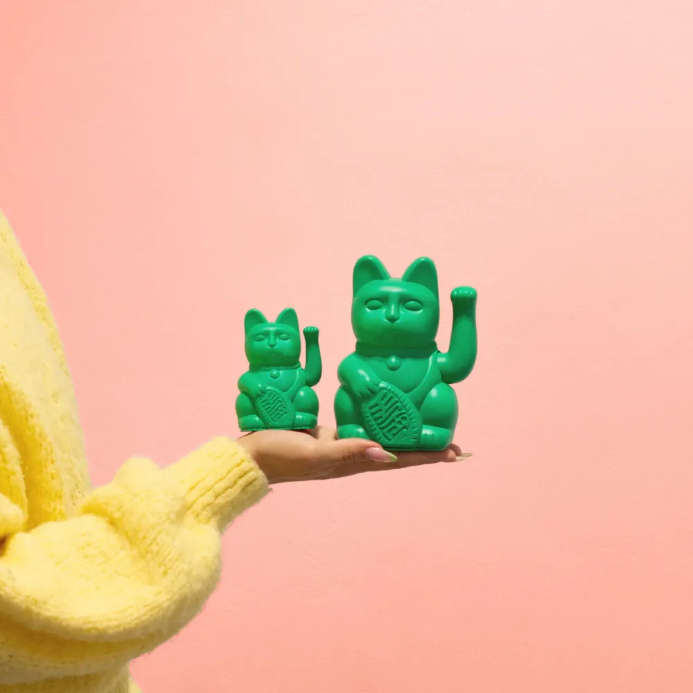 Lucky Cat Mini / Vert vif