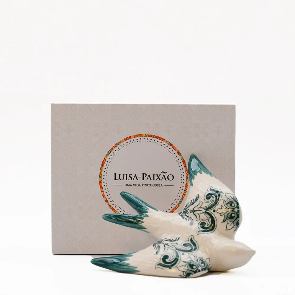 Coffret hirondelle "Azulejos" - Vert Luisa Paixao