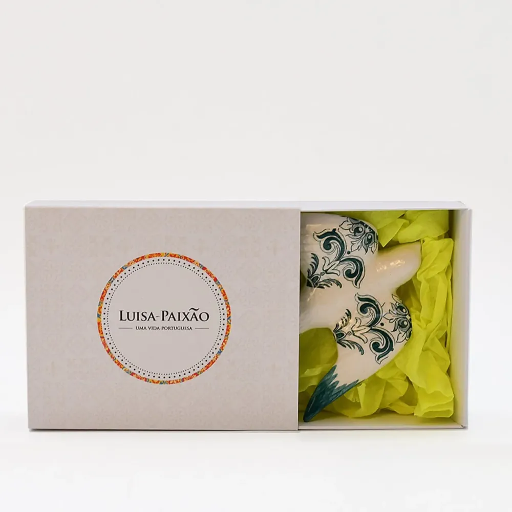 Coffret hirondelle "Azulejos" - Vert Luisa Paixao