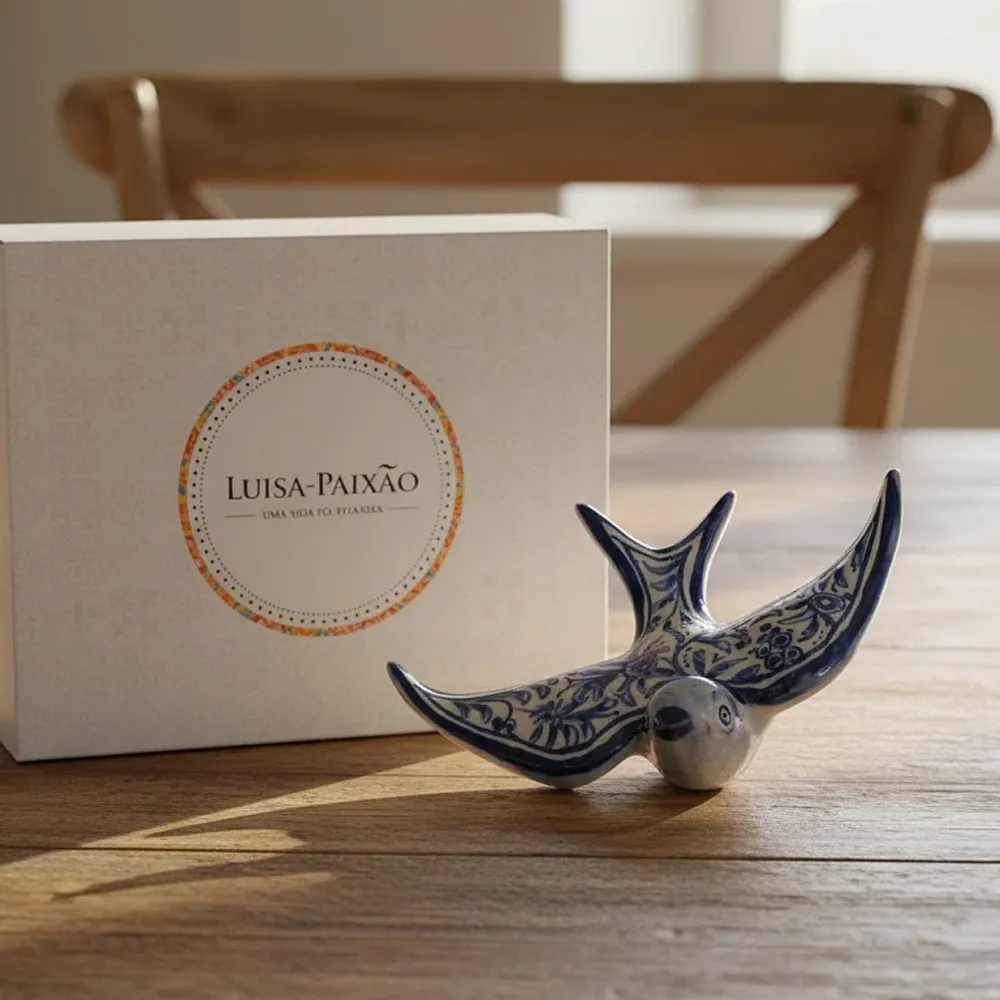Coffret hirondelle "Coimbra" - Bleu Luisa Paixao