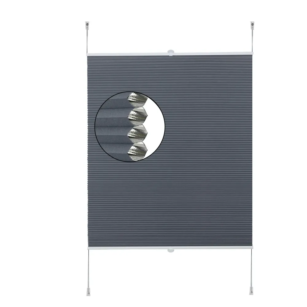 Store plissé alvéolé sans perçage pour fenêtres chambre Blue Lumeers_marketplace