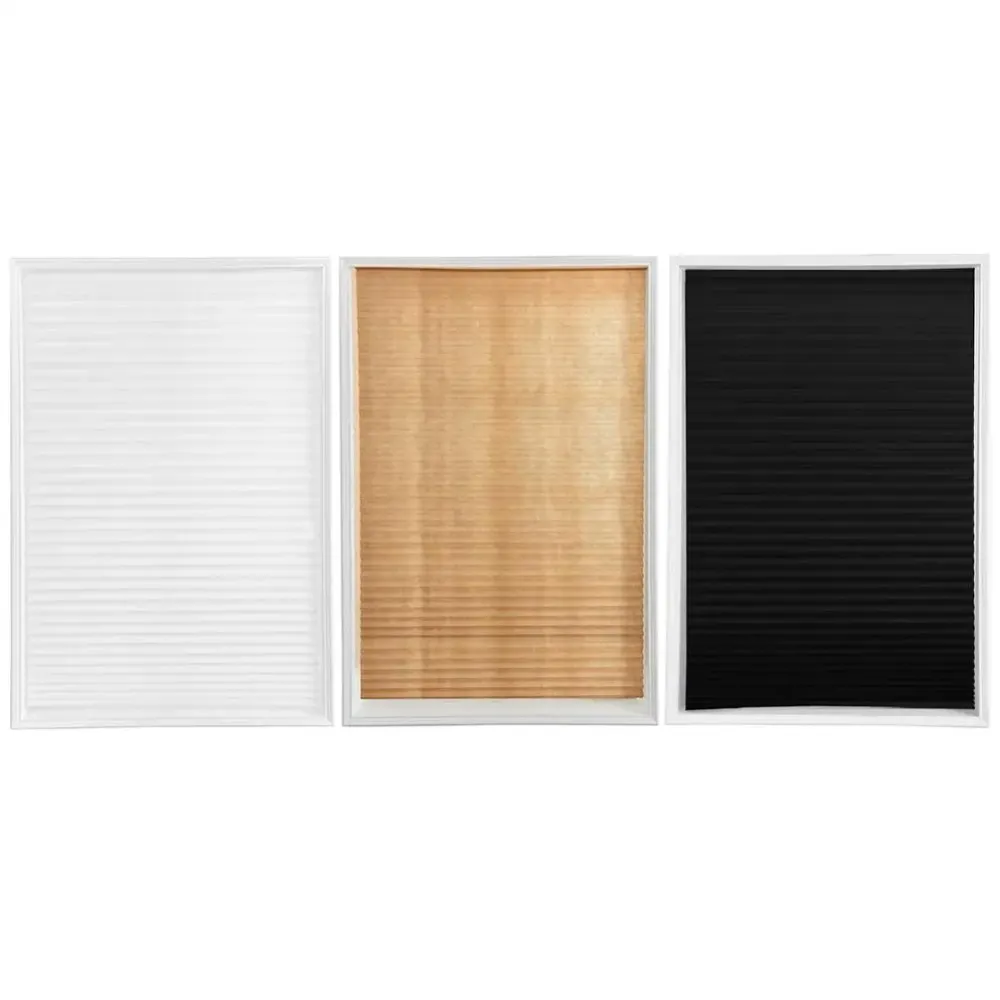 Store plissé auto adhesif pour fenetre cuisine balcon Black Lumeers_marketplace