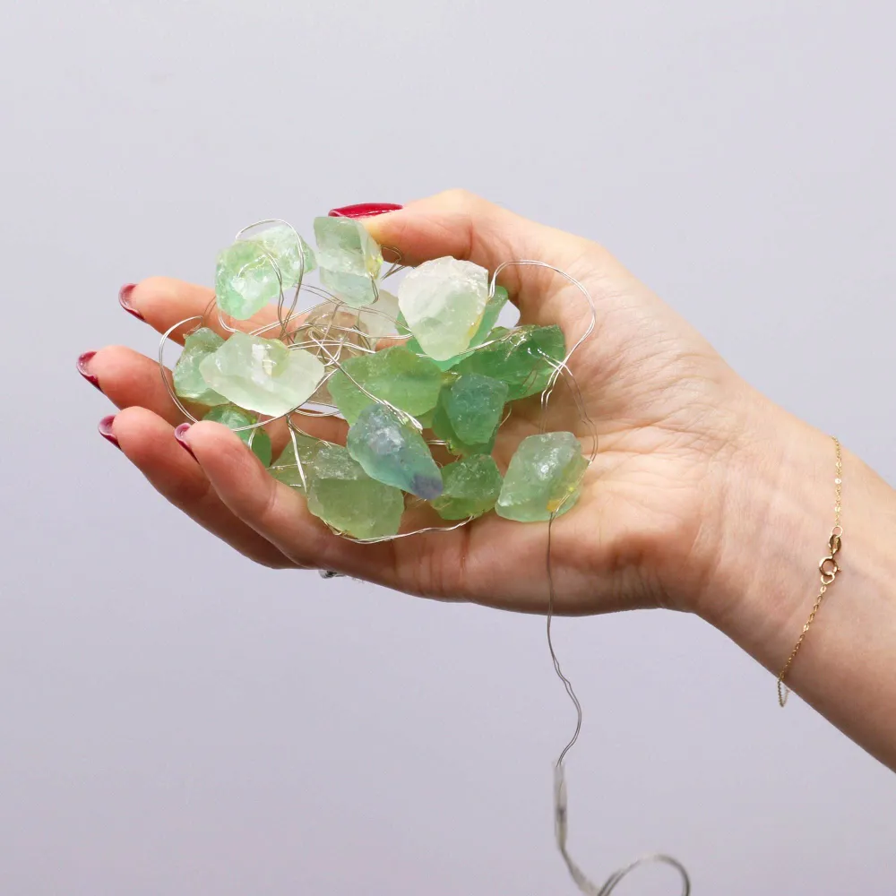 Lumières enchanteresses en pierres précieuses - Jade cristal