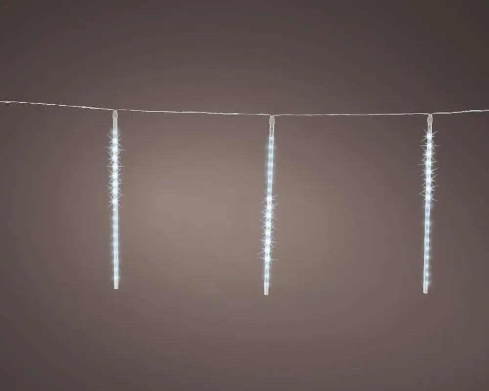 Lumières LED de Noël, glaçons à lumière froide pour l'extérieur et l'intérieur, fonction chute de neige