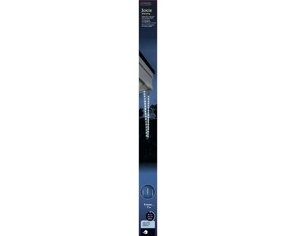 Lumières LED de Noël, glaçons à lumière froide pour l'extérieur et l'intérieur, fonction chute de neige