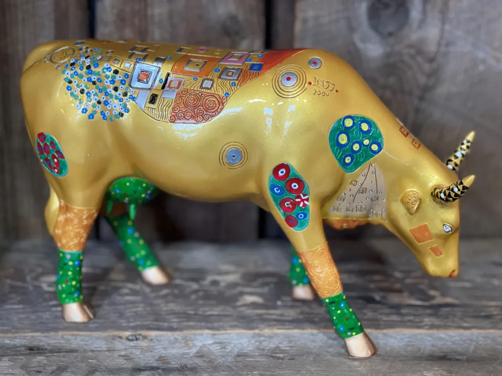 Vache Klimt Cow L'universdecodesarah