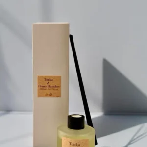 Diffuseur à bâtonnets tonka & fleurs blanches Ma boutique