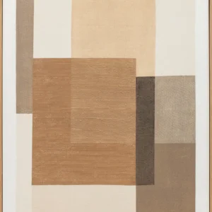 MAELINE N°2 Toile Abstraite marron 101x82 cm
