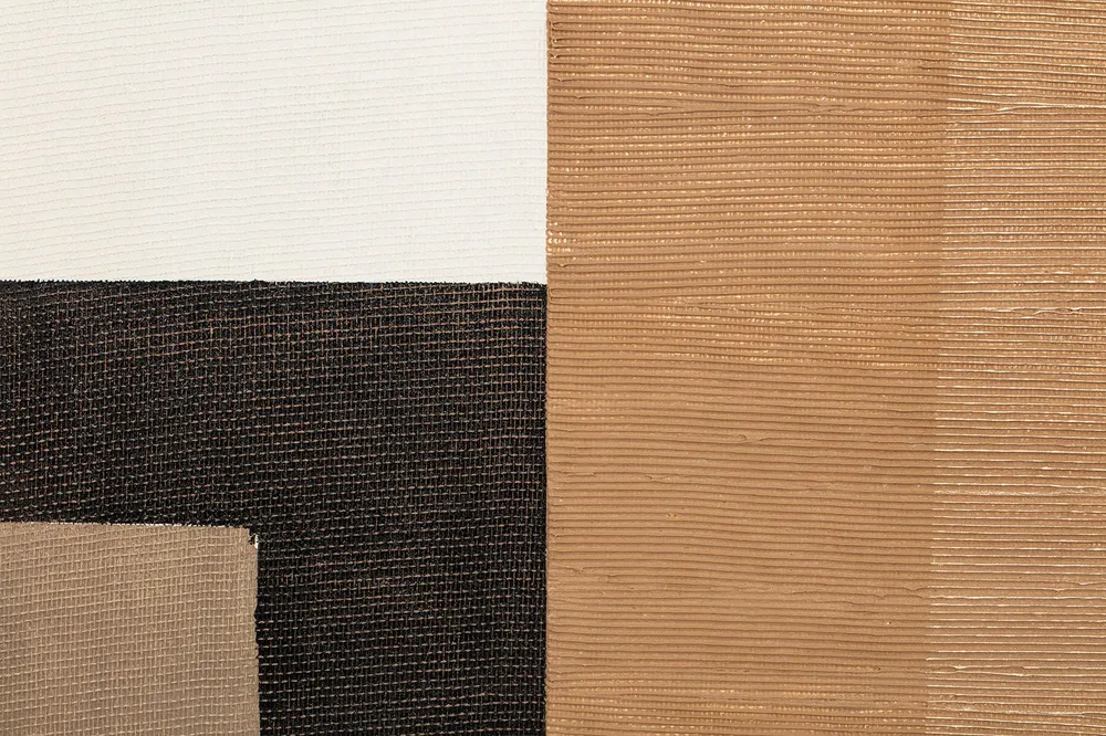MAELINE N°2 Toile Abstraite marron 101x82 cm