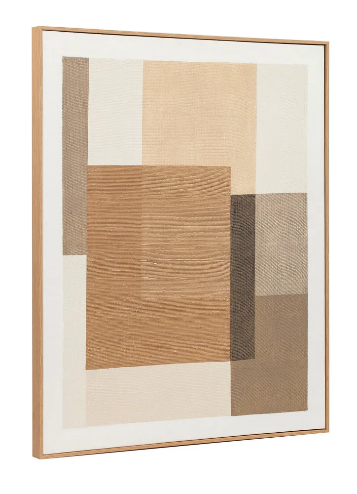 MAELINE N°2 Toile Abstraite marron 101x82 cm