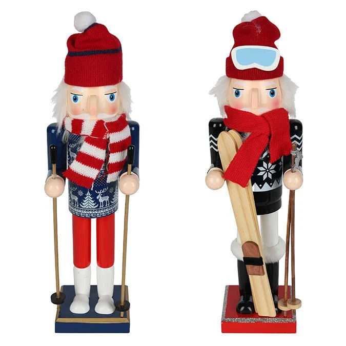 Casse-Noisette en bois pour skieurs – 36 cm (assortiment skieurs et snowboardeurs) Magasins Hart | Hart Stores