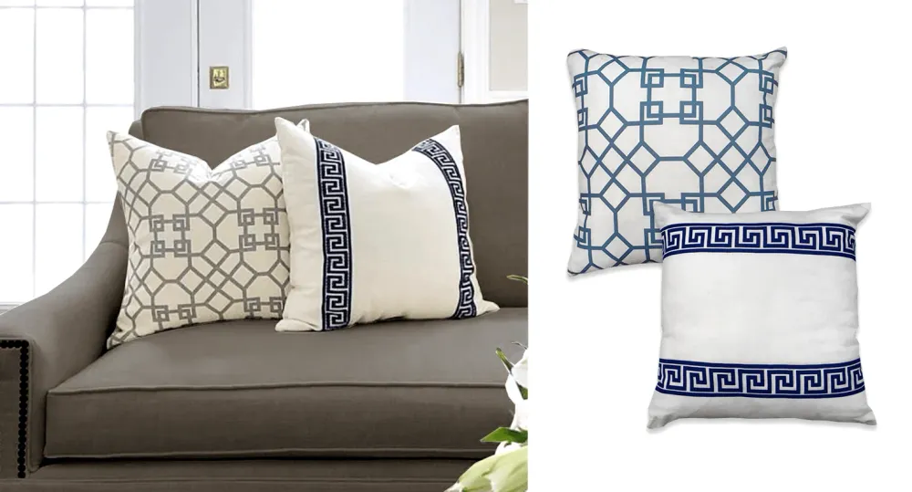 Lauren Taylor - Coussins en faux lin Athena Magasins Hart | Hart Stores