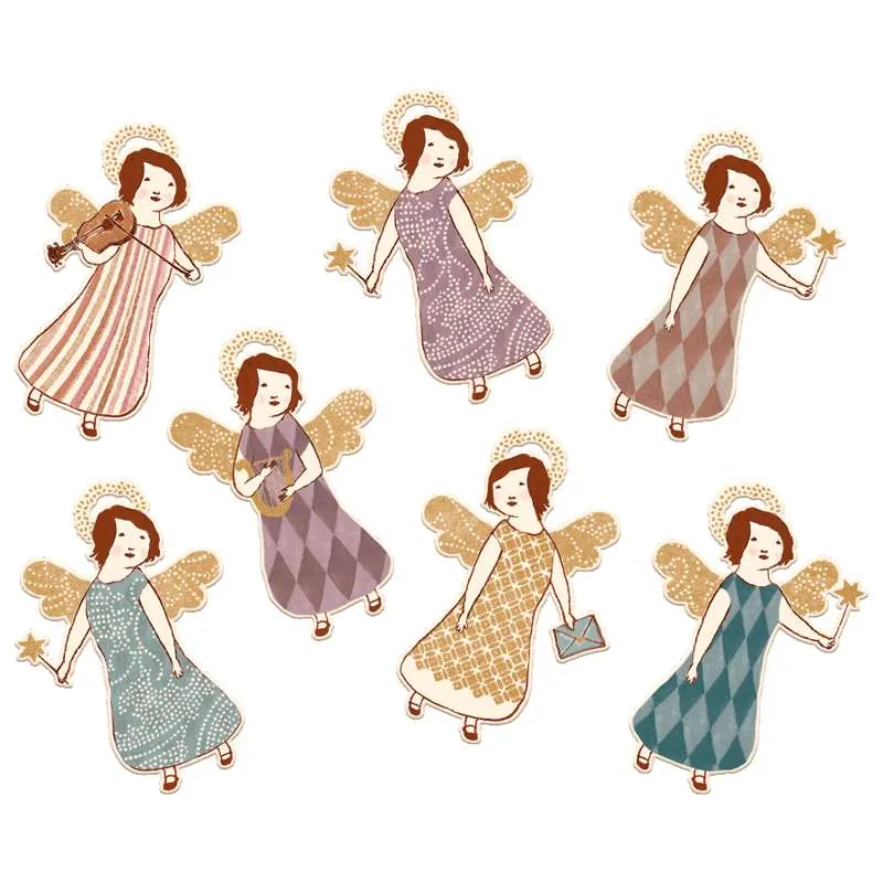 Maileg Étiquettes À et De - 14 pcs. - Anges