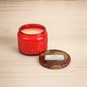 Goji Tarocco Orange | Mini Chandelle en verre Maison Garçonne