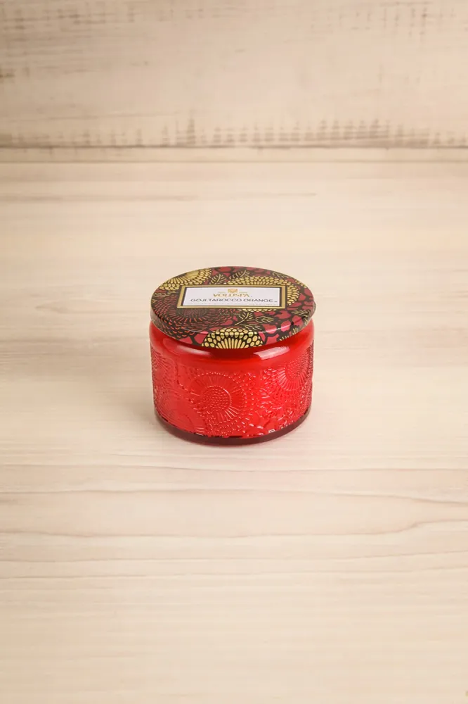 Goji Tarocco Orange | Mini Chandelle en verre Maison Garçonne
