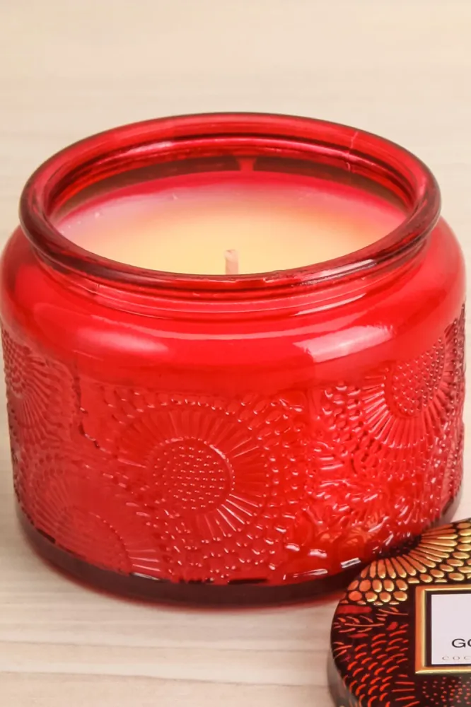 Goji Tarocco Orange | Mini Chandelle en verre Maison Garçonne