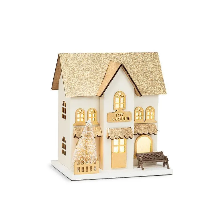 Maison toit pailleté - LED - Abbott