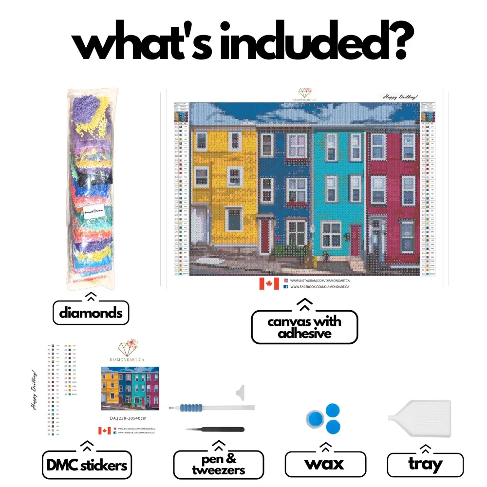Maisons colorées Jellybean