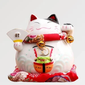 Maneki-Neko Tirelire 'Petit Éventail'
