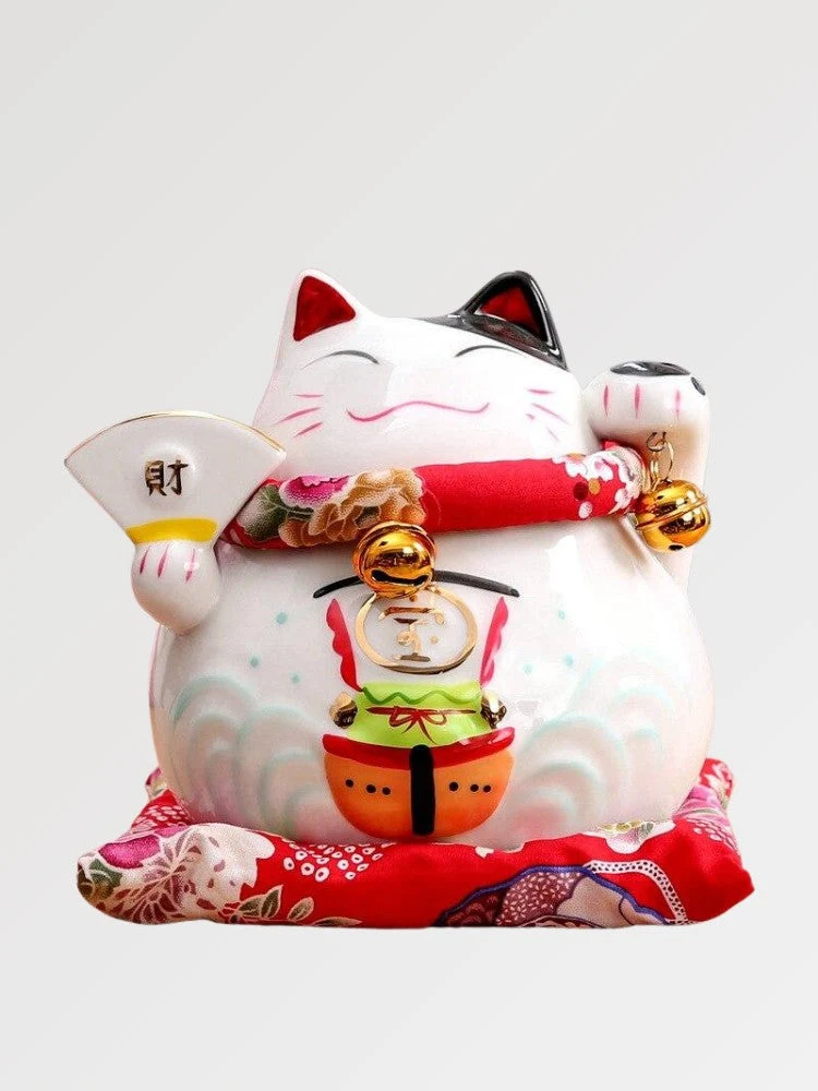 Maneki-Neko Tirelire 'Petit Éventail'