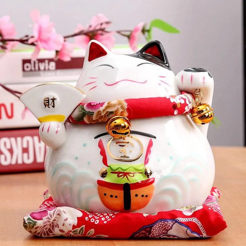 Maneki-Neko Tirelire 'Petit Éventail'
