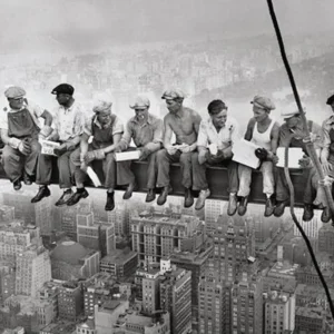 Manger au-dessus de Manhattan - Affiche de New York