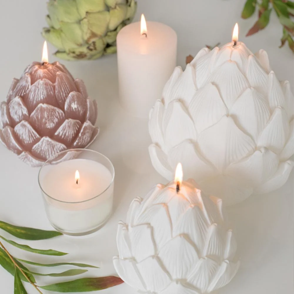Bougie décorative "Alcachofra" - 12cm MANU