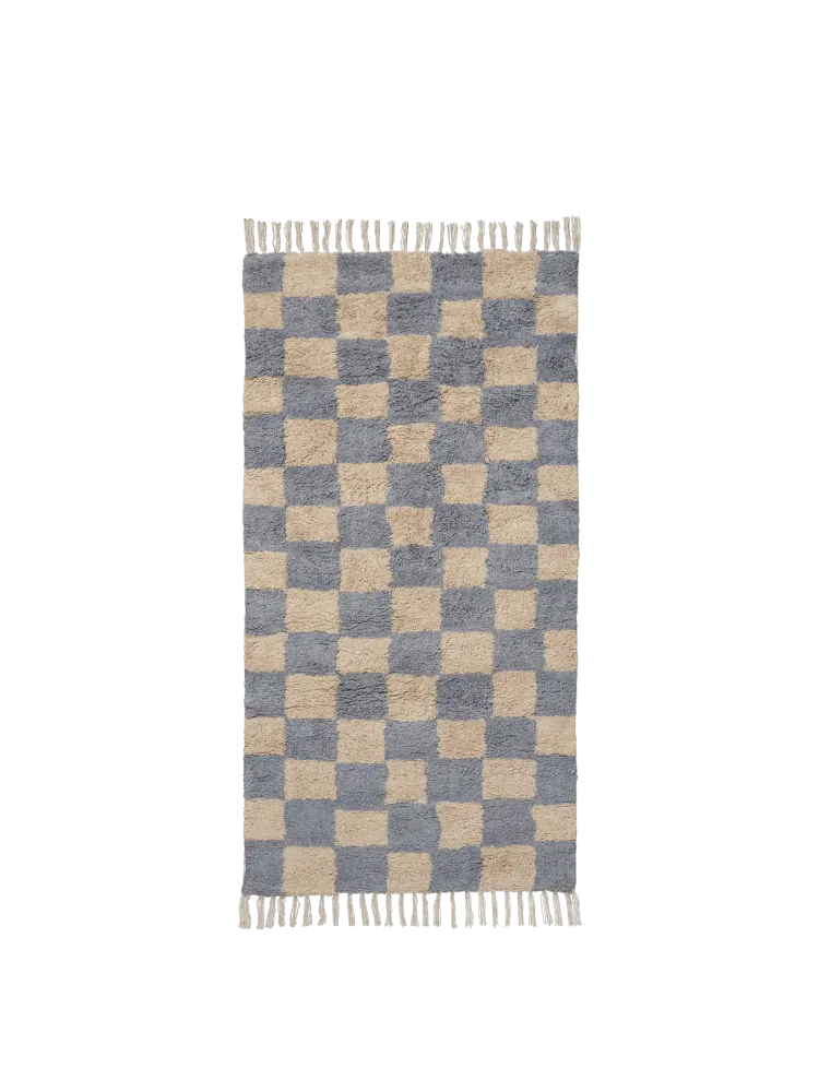 Mara Washable Rug - Mist Blue/Warm Sand