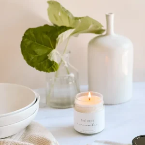 Chandelle de Soya - Thé Vert Concombre (212ml) Marée - chandelles et produits