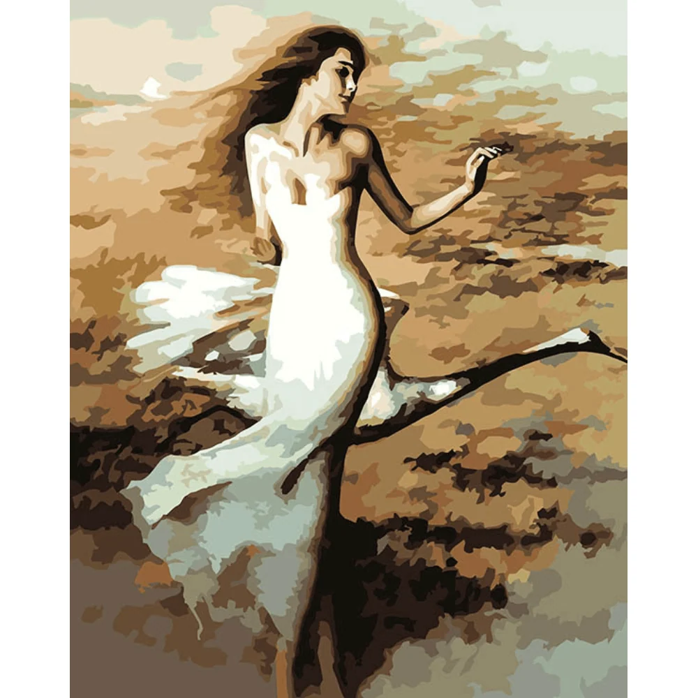 Mariée dans le vent