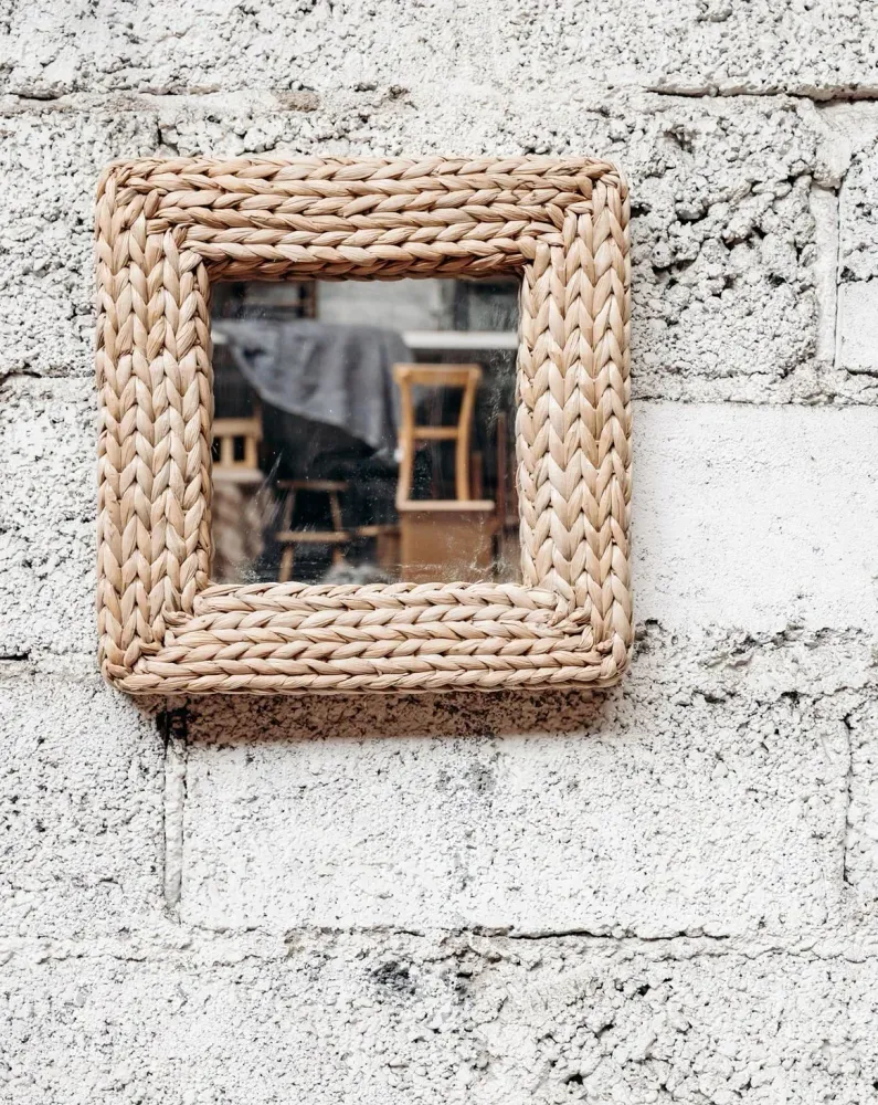 Georges, le miroir en raphia N°618 Marion