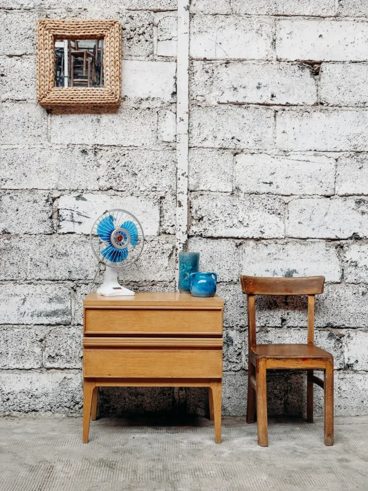 Georges, le miroir en raphia N°618 Marion