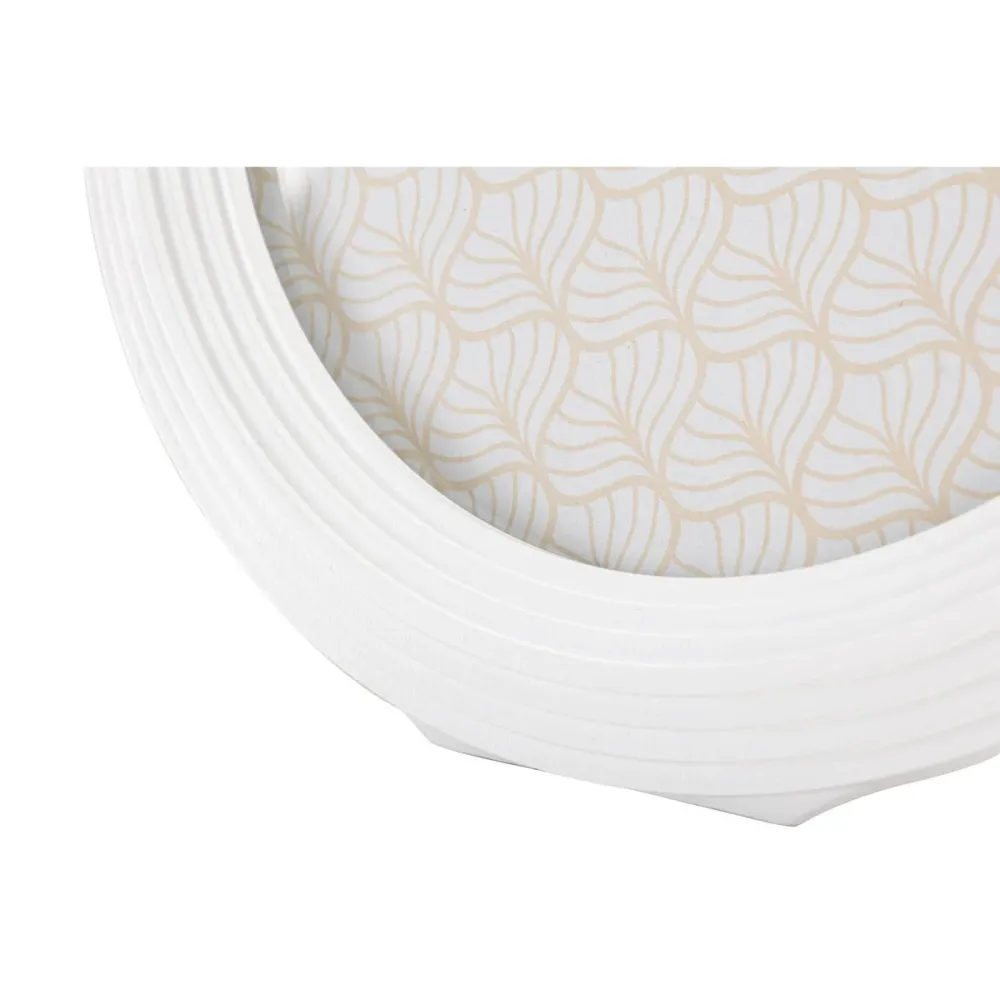 Cadre ovale en résine blanche 20×25 cm – Design simple et élégant Mauro Ferretti