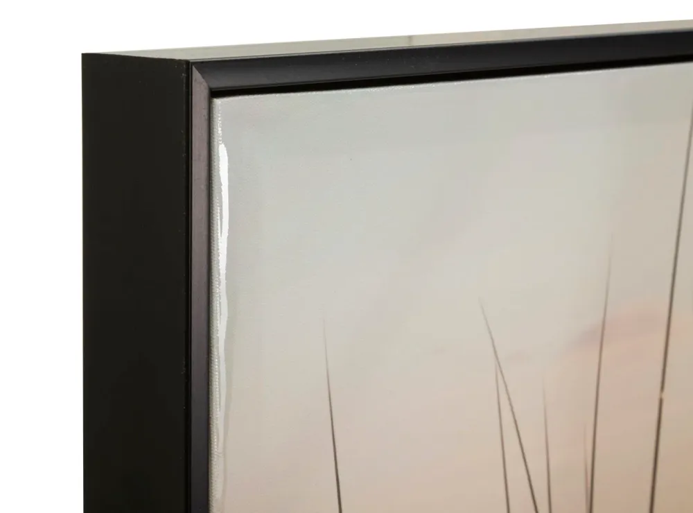 Impression sur toile de Mauro Ferretti, laquée, avec cadre en bois de sapin.