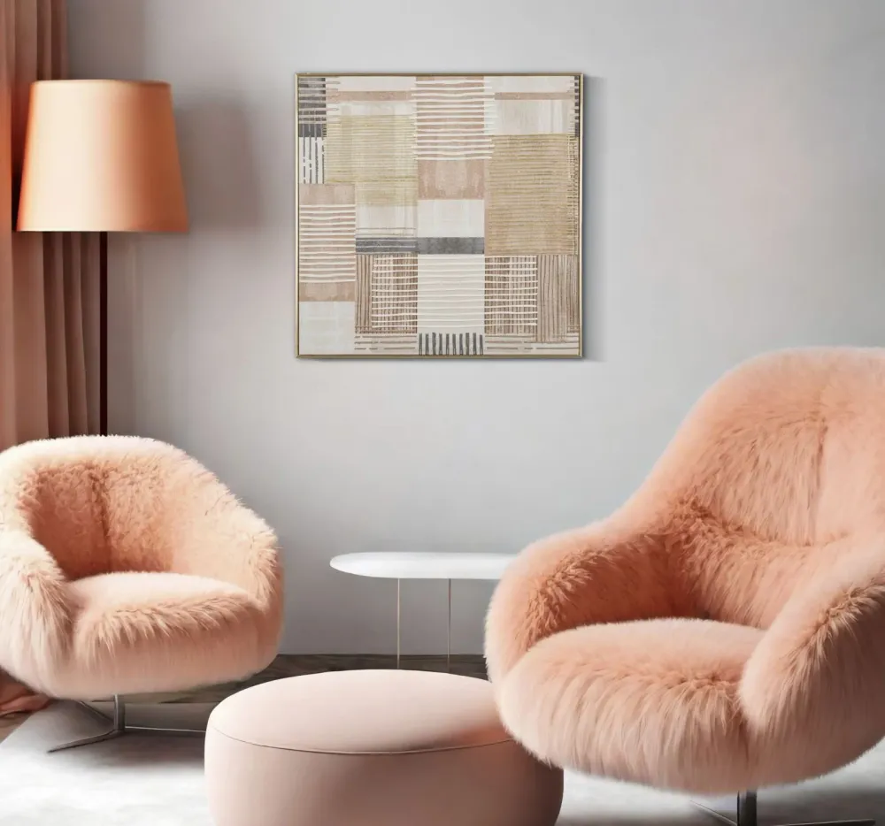Motif géométrique doux – Décoration murale équilibrée et harmonieuse Mauro Ferretti