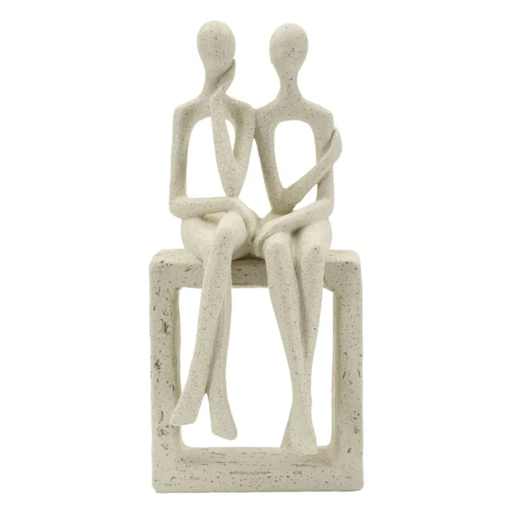 Sculpture de couple Stons – Symbole minimaliste d'intimité Mauro Ferretti