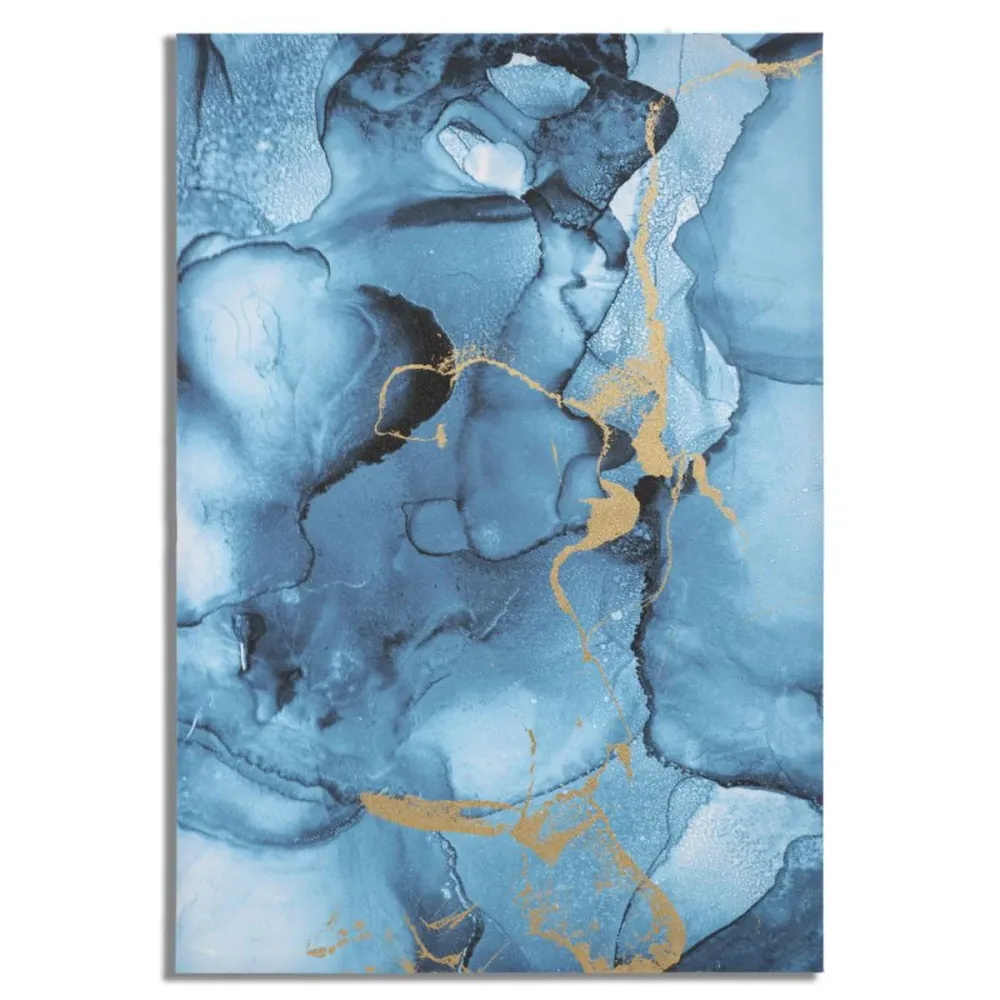 Toile bleue abstraite – Décoration murale de style impressionniste Mauro Ferretti