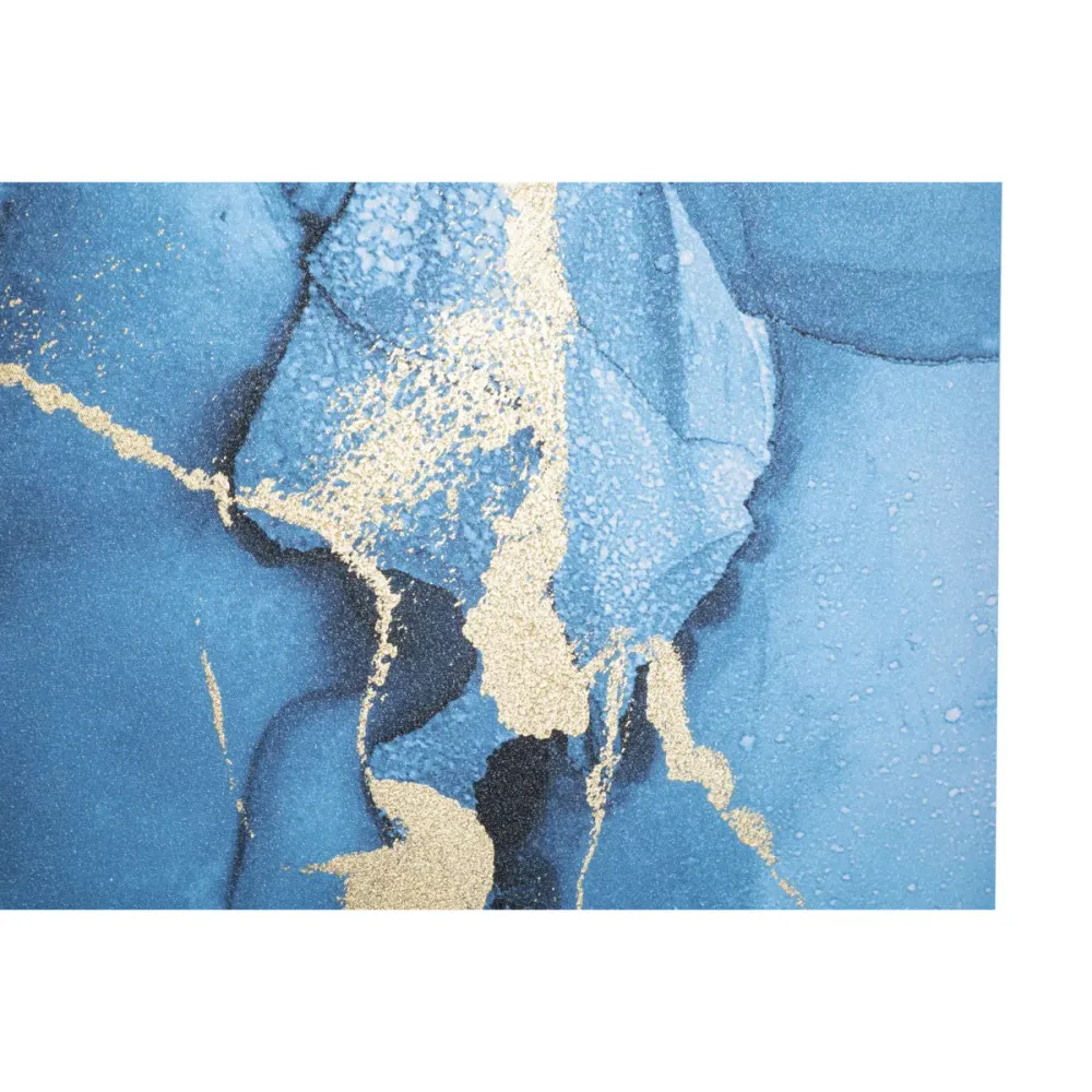 Toile bleue abstraite – Décoration murale de style impressionniste Mauro Ferretti