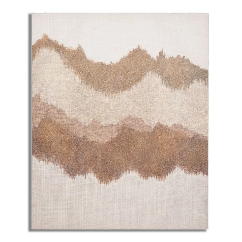 Toile de sommets montagneux – Paysage abstrait chaleureux Mauro Ferretti