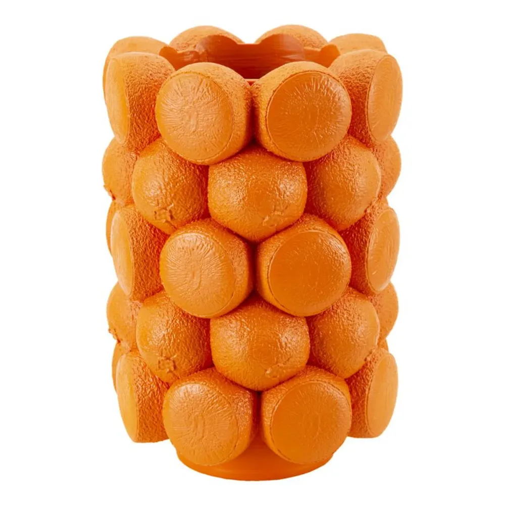Vase en résine à motif orange – Accessoire décoratif coloré Mauro Ferretti