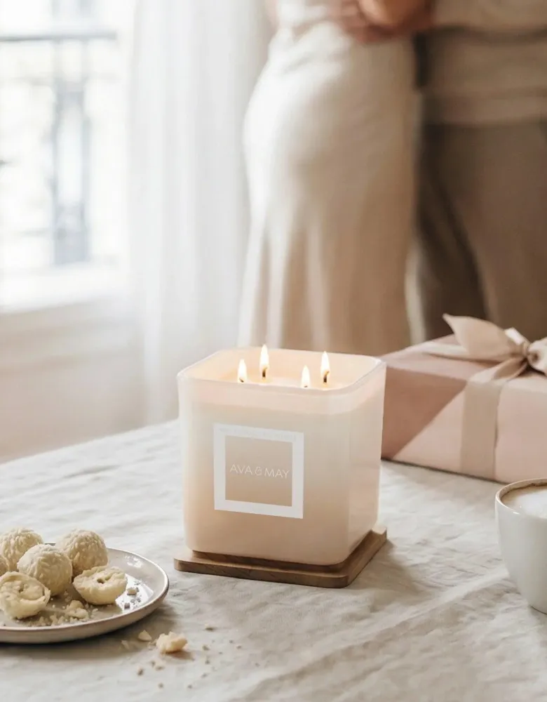 Maxi bougie parfumée Truffe au Chocolat Blanc