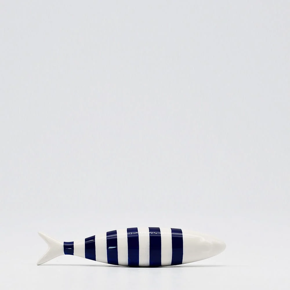 Sardine lisse en céramique rayée (11 couleurs) MELU