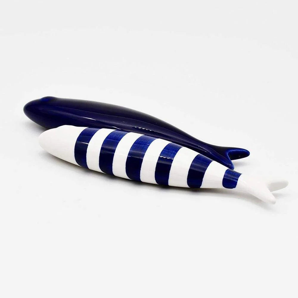 Sardine lisse en céramique rayée (11 couleurs) MELU