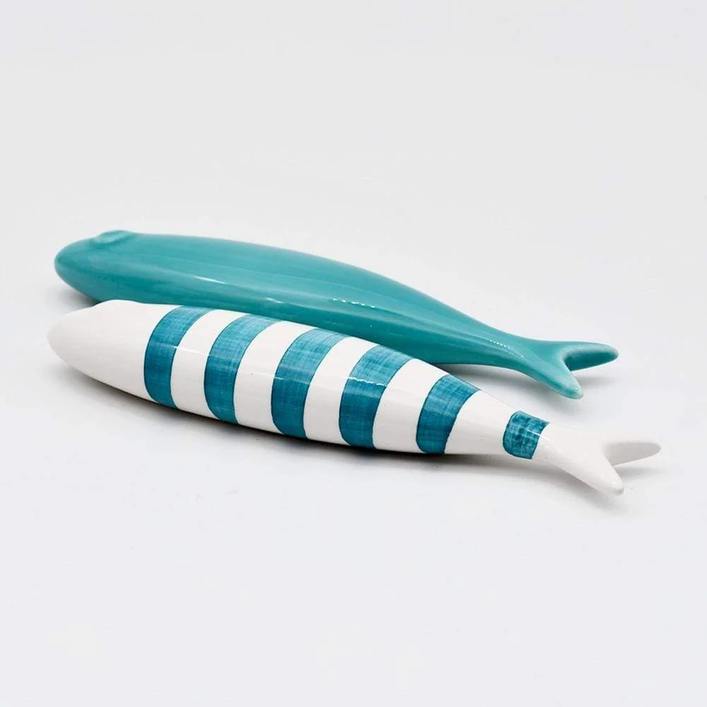 Sardine lisse en céramique rayée (11 couleurs) MELU