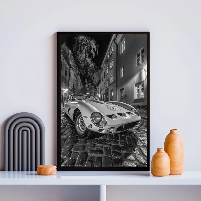 Tableau Ford GT Ruelle Pavée Monochrome merchOne