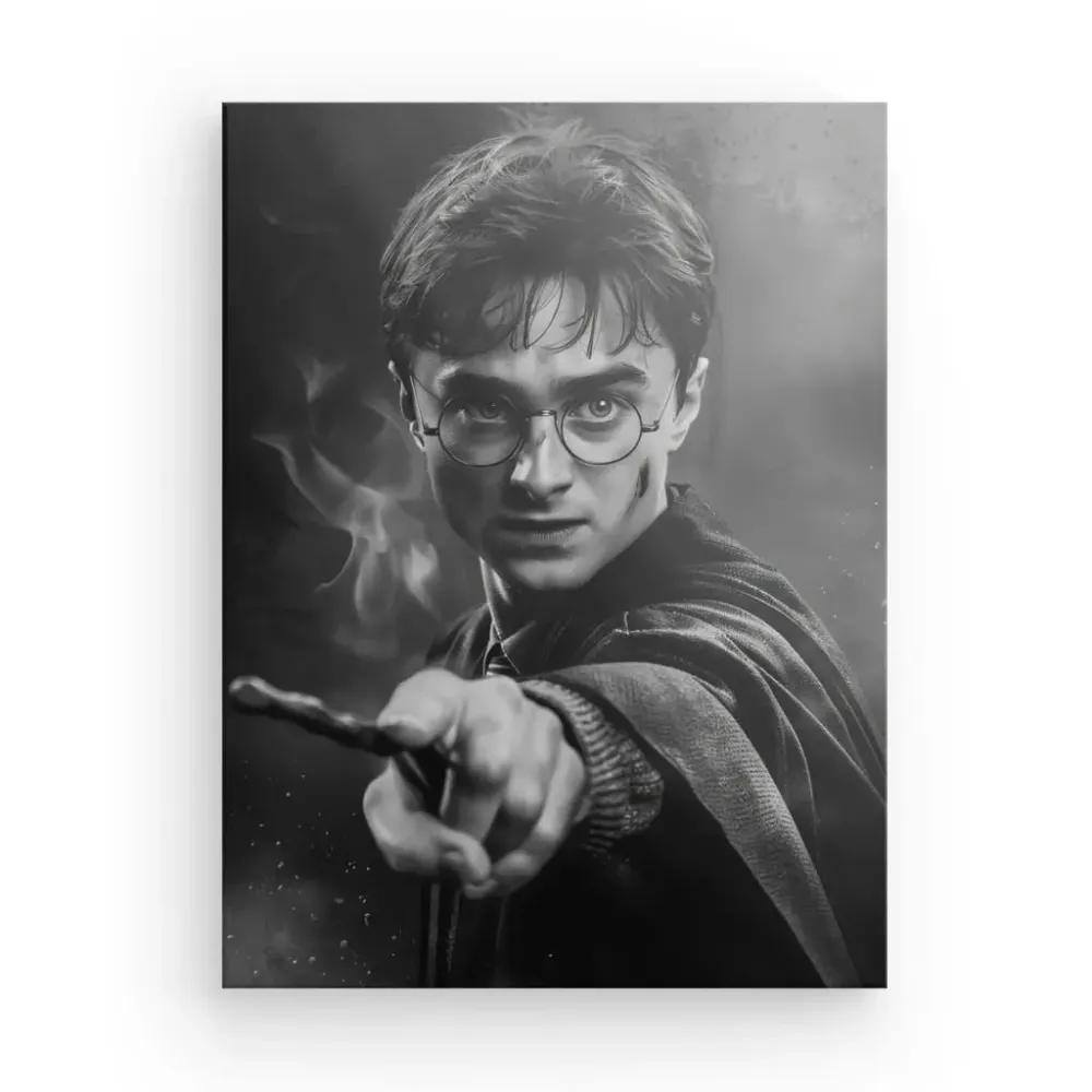 Tableau Harry Potter Poudlard Noir et Blanc merchOne