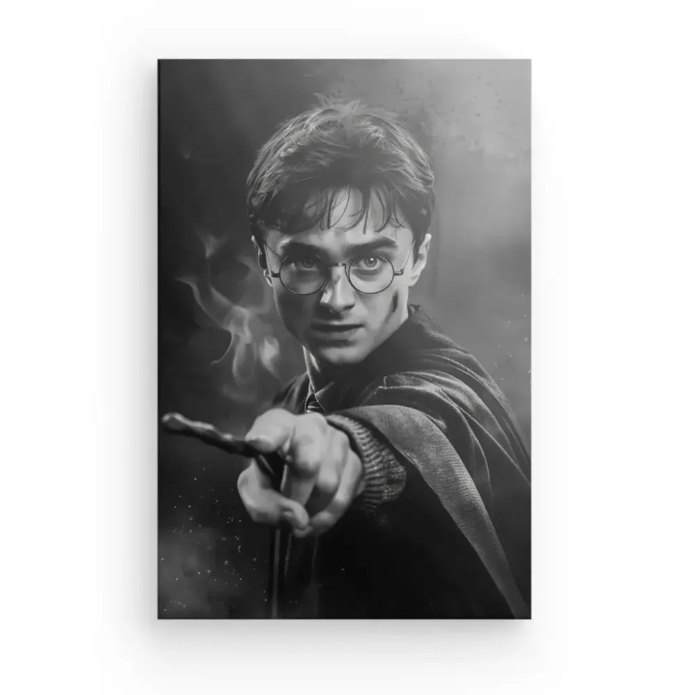 Tableau Harry Potter Poudlard Noir et Blanc merchOne