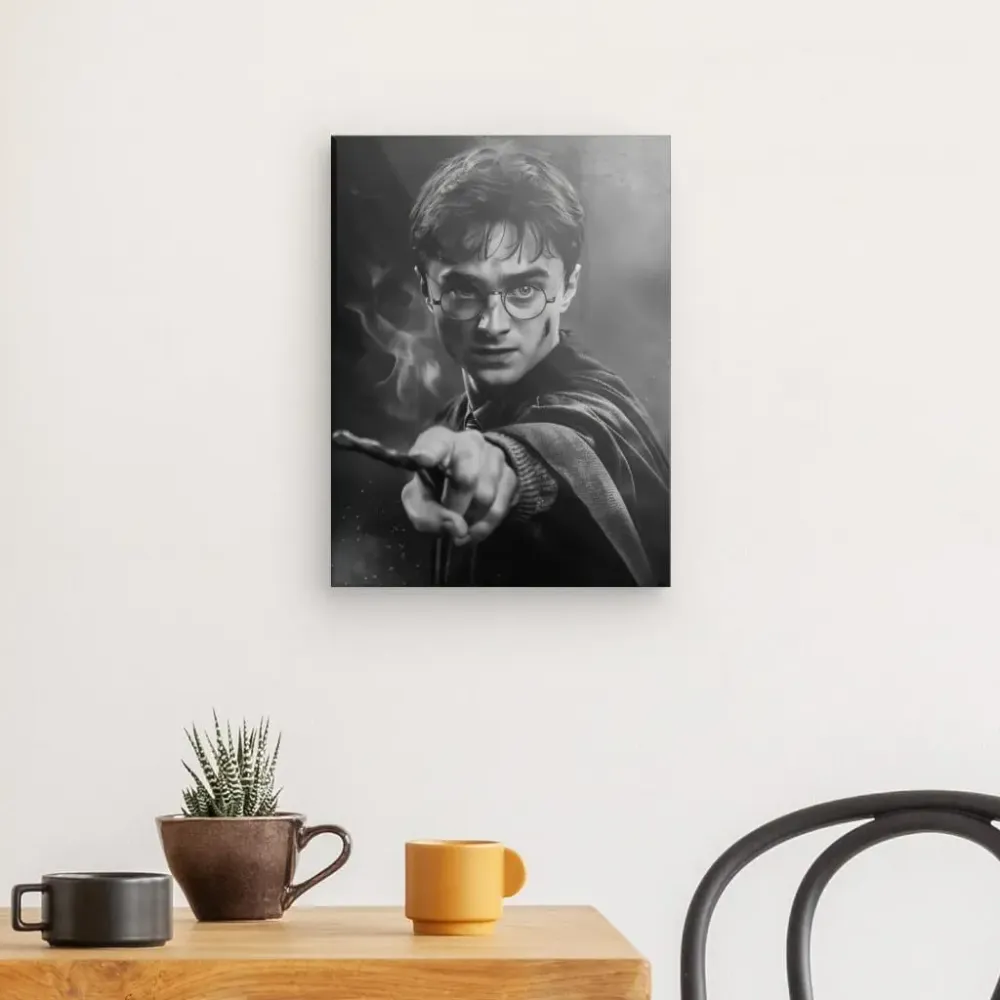 Tableau Harry Potter Poudlard Noir et Blanc merchOne