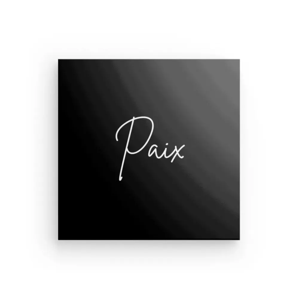 Tableau Minimaliste "Paix" Noir et Blanc merchOne