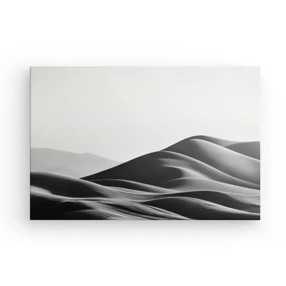 Tableau Photographique Dunes de Sable Noir et Blanc merchOne